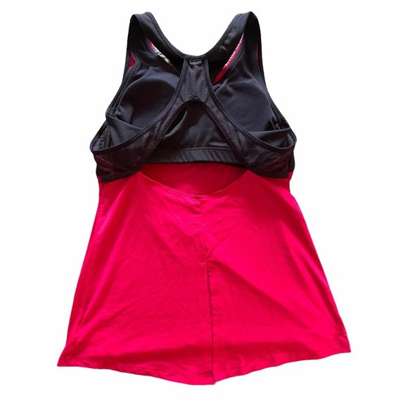 Athleta Essence CYA Support Top Built in Bra Size Pink Navy XS - Picture 5 of 9